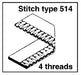 Consew CM794-2 stitch type 514