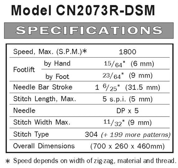 Consew CN2073R-DSM