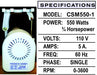 Consew CSM550-1 motor specs